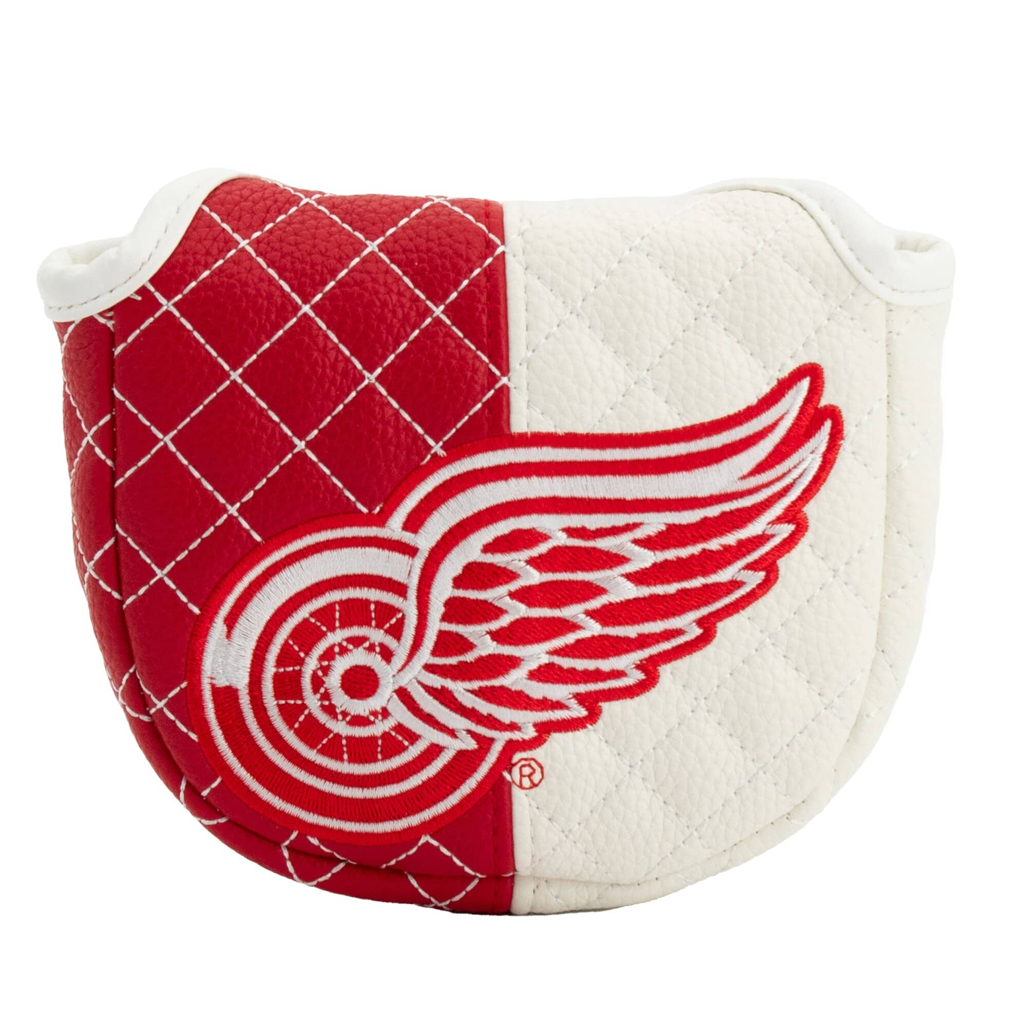 Front. Team Golf - Detroit Red Wings Quilted Mallet Putter Cover - Multicolor.