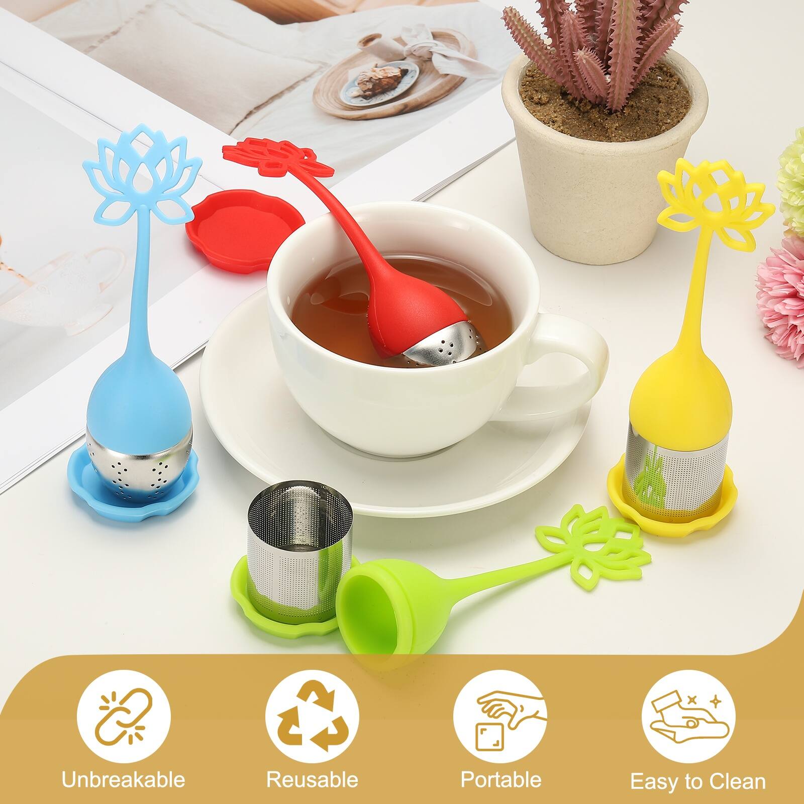 Unbreakable, Reusable, Portable, Easy to Clean