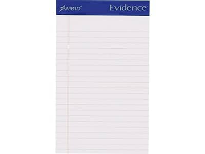 "Ampad - Notepads, 5"" x 8"", College, 50 Sheets/Pad, 12 Pads/Pack (TOP20-304) - White" price history on PriceWatchPro
