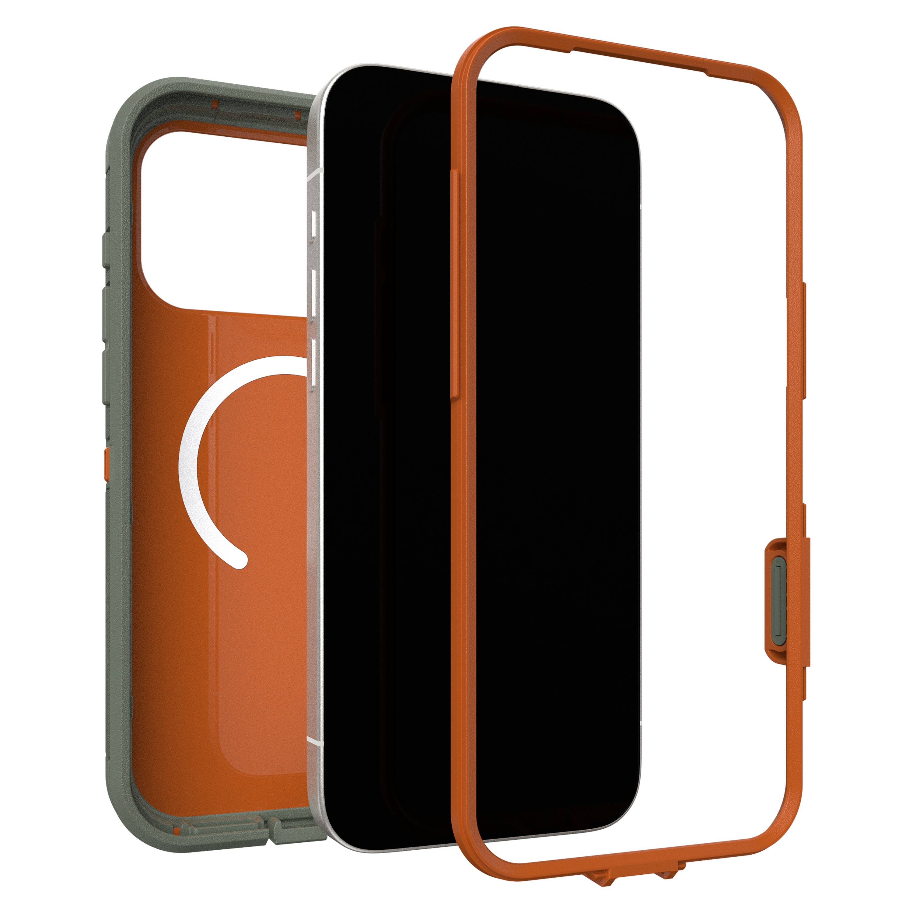 Back. OtterBox - Defender Series Pro XT Hard Shell for Apple iPhone 17 Pro Max - Green.