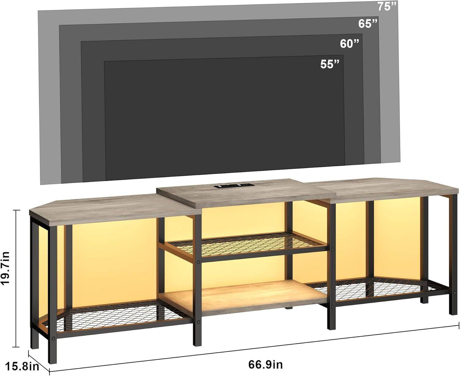 75", 65", 60", 55", 19.7in, 15.8in, 66.9in