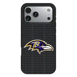 Keyscaper - NFL - Baltimore Ravens Bump Case with 8.2ft Drop Protection - 15 Pro - Multicolor