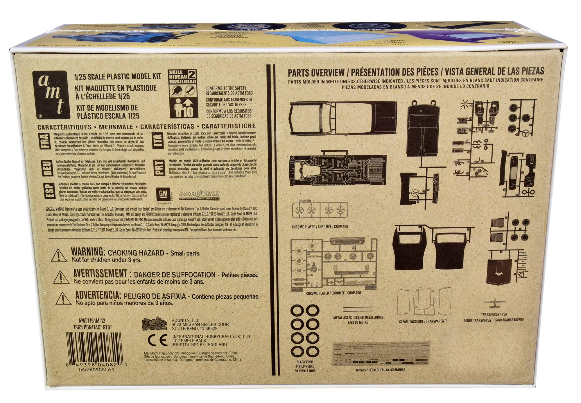 Sure, here is the corrected and grouped text from the image:

---

**1/25 SCALE PLASTIC MODEL KIT**

**SKILL LEVEL 2/5**

**CONFORMS TO SAFETY REQUIREMENTS OF ASTM F963**

**KIT MAQUETTE EN PLASTIQUE À L'ÉCHELLE DE 1/25**

**CONFORME AUX EXIGENCES DE SÉCURITÉ DE L'ASTM F963**

**KIT DE MODELISMO DE PLASTICO ESCALA 1/25**

**CONFORME A LOS REQUISITOS DE SEGURIDAD DE L'ASTM F963**

**CARACTÉRISTIQUES - MERKMALE - CARACTERÍSTICAS - CARATTERISTICHE**

**Magnetiques - Authentiques - Authentiques - Authentiques - Authentiques - Authentiques - Authentiques - Authentiques - Authentiques - Authentiques - Authentiques - Authentiques - Authentiques - Authentiques - Authentiques - Authentiques - Authentiques - Authentiques - Authentiques - Authentiques - Authentiques - Auth