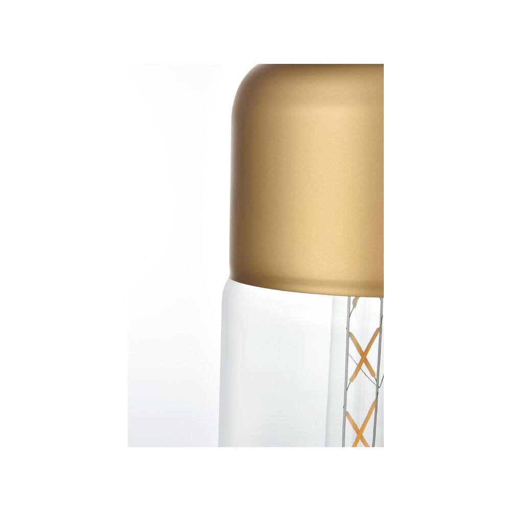 Alt View 4. Living District - Ashwell 5 Inch Pendant Clear Shade in Satin Gold - Satin Gold And Clear.