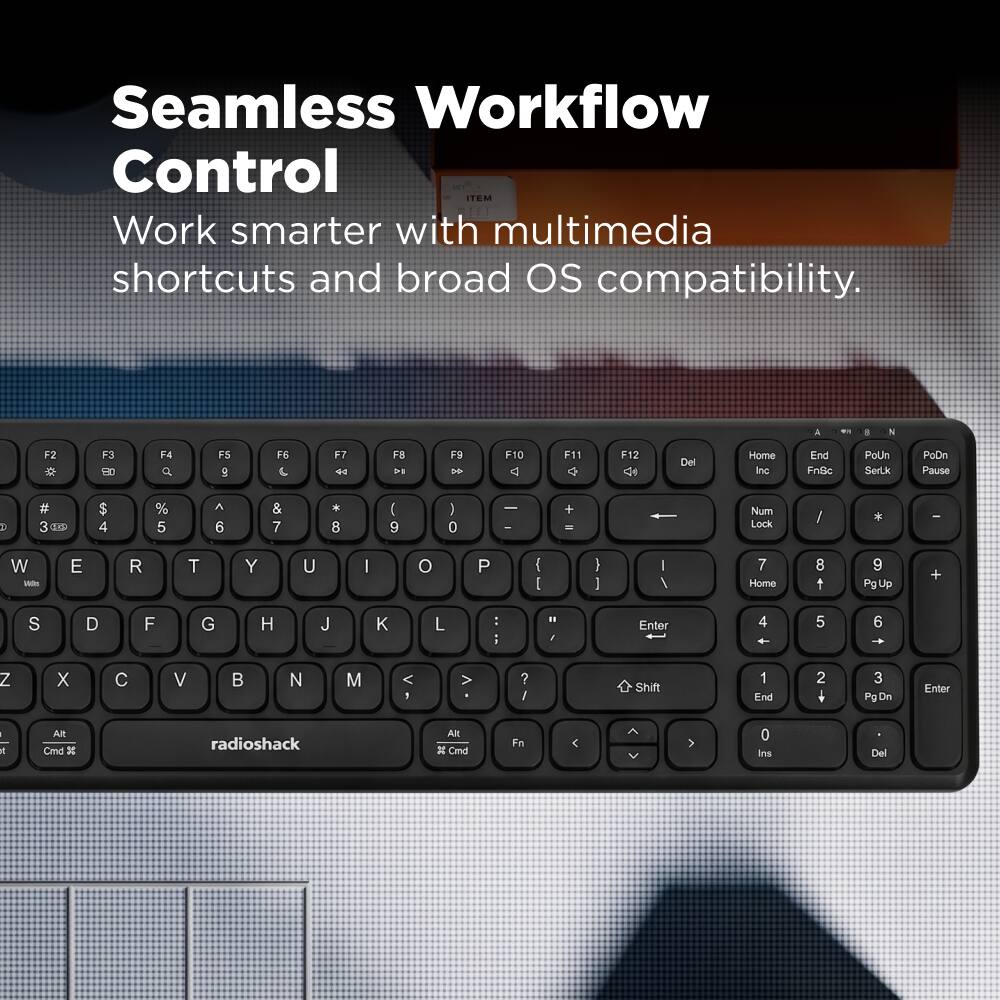 Seamless Workflow Control  
Work smarter with multimedia shortcuts and broad OS compatibility.