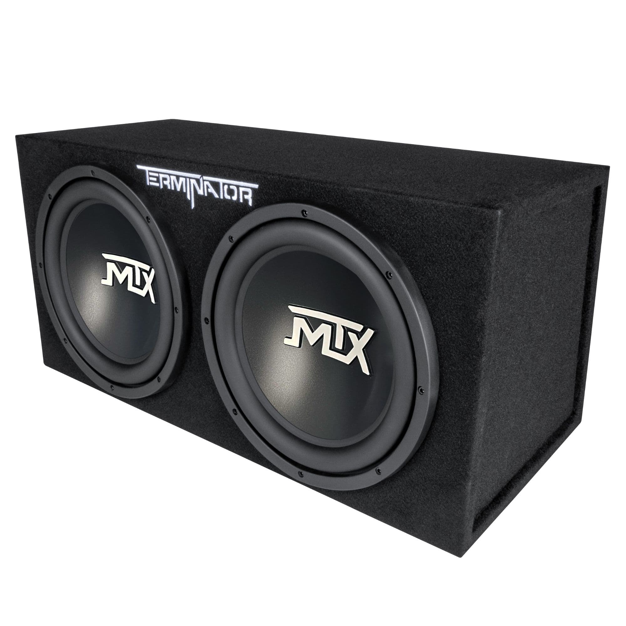 MTX - TNE212D 12-Inch 1200-Watt Car Audio Dual Loaded Subwoofer Box Enclosure - Black