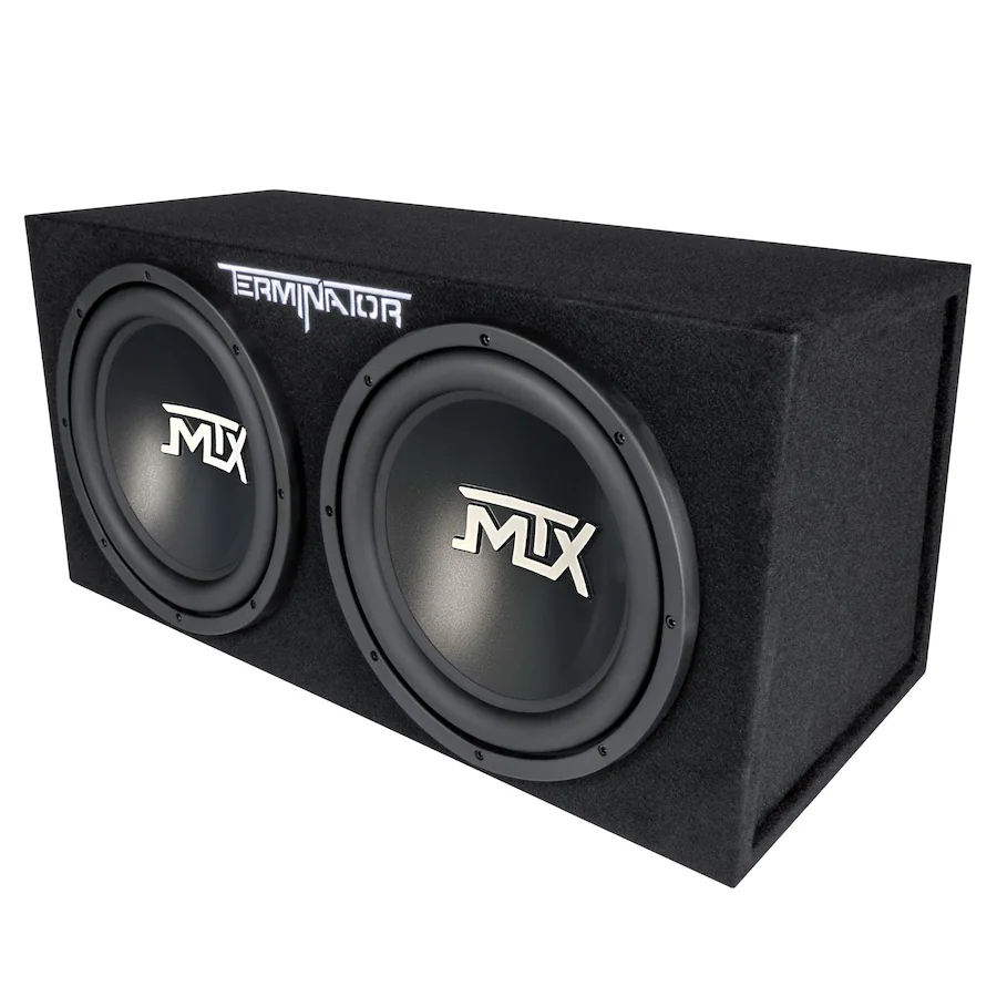 MTX TNE212D 12 Inch 1200 Watt Car Audio Dual Loaded Subwoofer Box