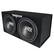 Alt View 8. MTX - MTX TNE212D 12-Inch 1200-Watt Car Audio Dual Loaded Subwoofer Box Enclosure - Black.