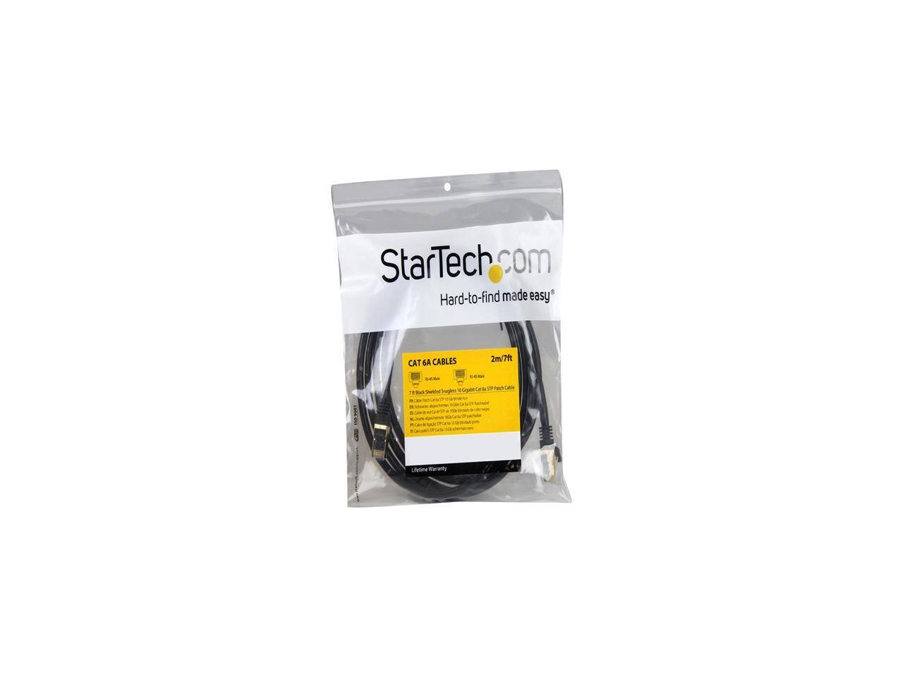 StarTech.com Hard-to-find made easy CAT 6 CABLES 2m/7ft c - O ham Laa 1 Bak Soatted Sruges . Gooe - Lifetine Warranty