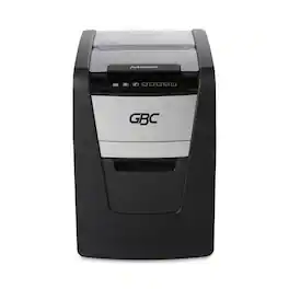 GBC - WSM1757602 AutoFeed+ 100X 100 Auto/8 Manual Sheet Capacity Super Cross-Cut Home Office Shredder - Black