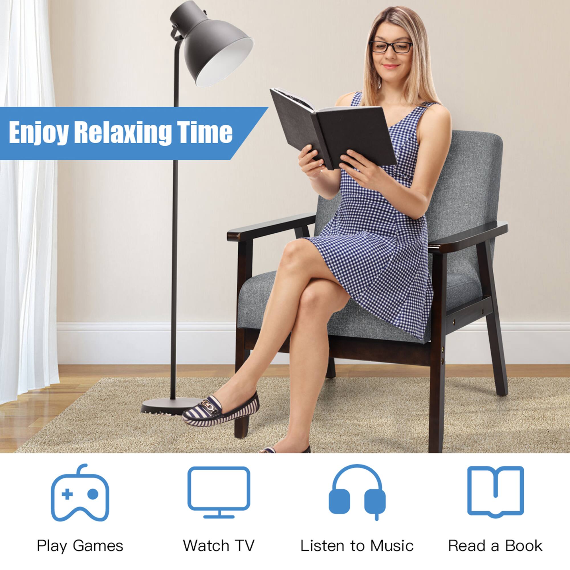 Enjoy Relaxing Time

- Play Games
- Watch TV
- Listen to Music
- Read a Book