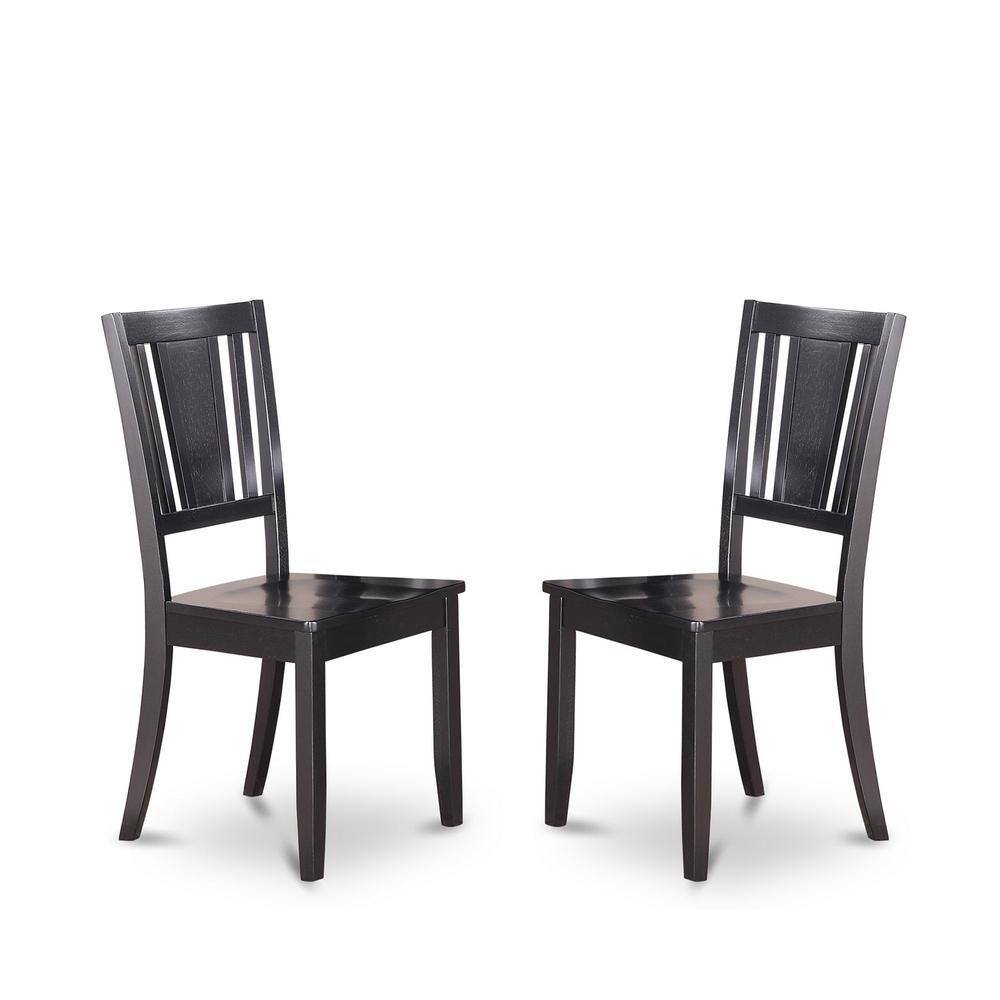 Angle. East West Furniture - 5 PcKitchen Table set for 4-Dining Table and 4 Dining Chairs - Black.