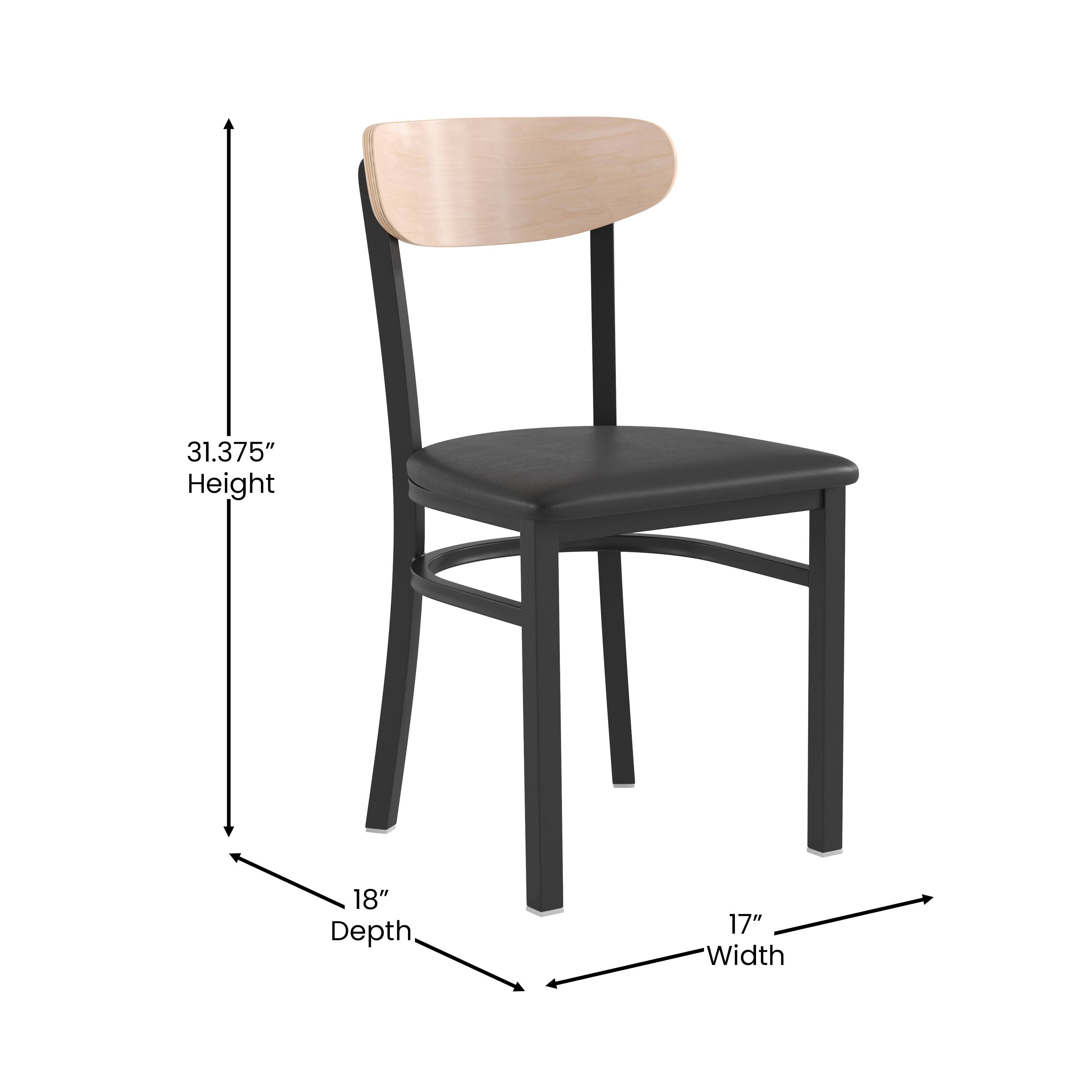 31.375" Height 18" Depth 17" Width