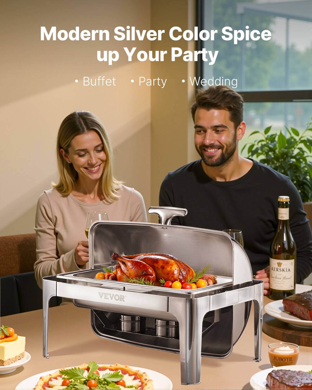 Modern Silver Color Spice up Your Party

Buffet
Party
Wedding

AERSKIA
VEVOR
JUBOTIE