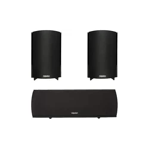 Definitive Technology - ProCinema 800 3.0 Bundle: Two ProMonitor 800 Satellite Speakers + ProCenter 1000 Center Channel - Black