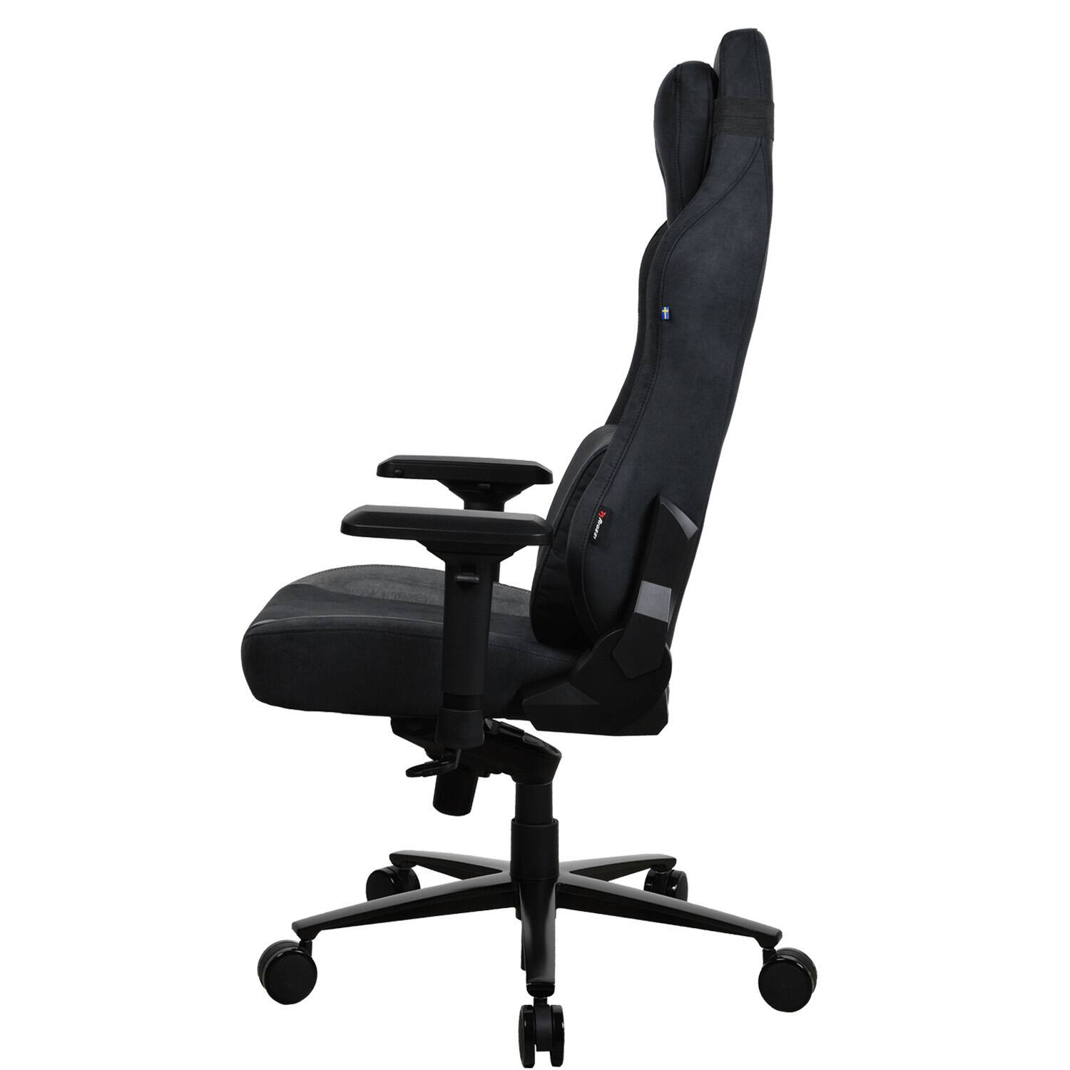 Alt View 11. Arozzi - Vernazza Series Top-Tier Premium Supersoft Upholstery Fabric Gaming Chair - Black.