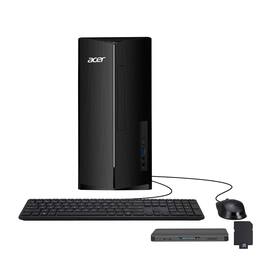 Acer - Aspire Desktop,Intel i5-14400,Intel UHD Graphics,8GB RAM,512GB SSD+160GB Dock Set,Keyboard&Mouse,Win 11 - Black