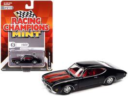 1969 Oldsmobile 442 Stripes & Interior Racing Champions Mint 2022 Release 2 1/64 LTD 8572 - Black with Red