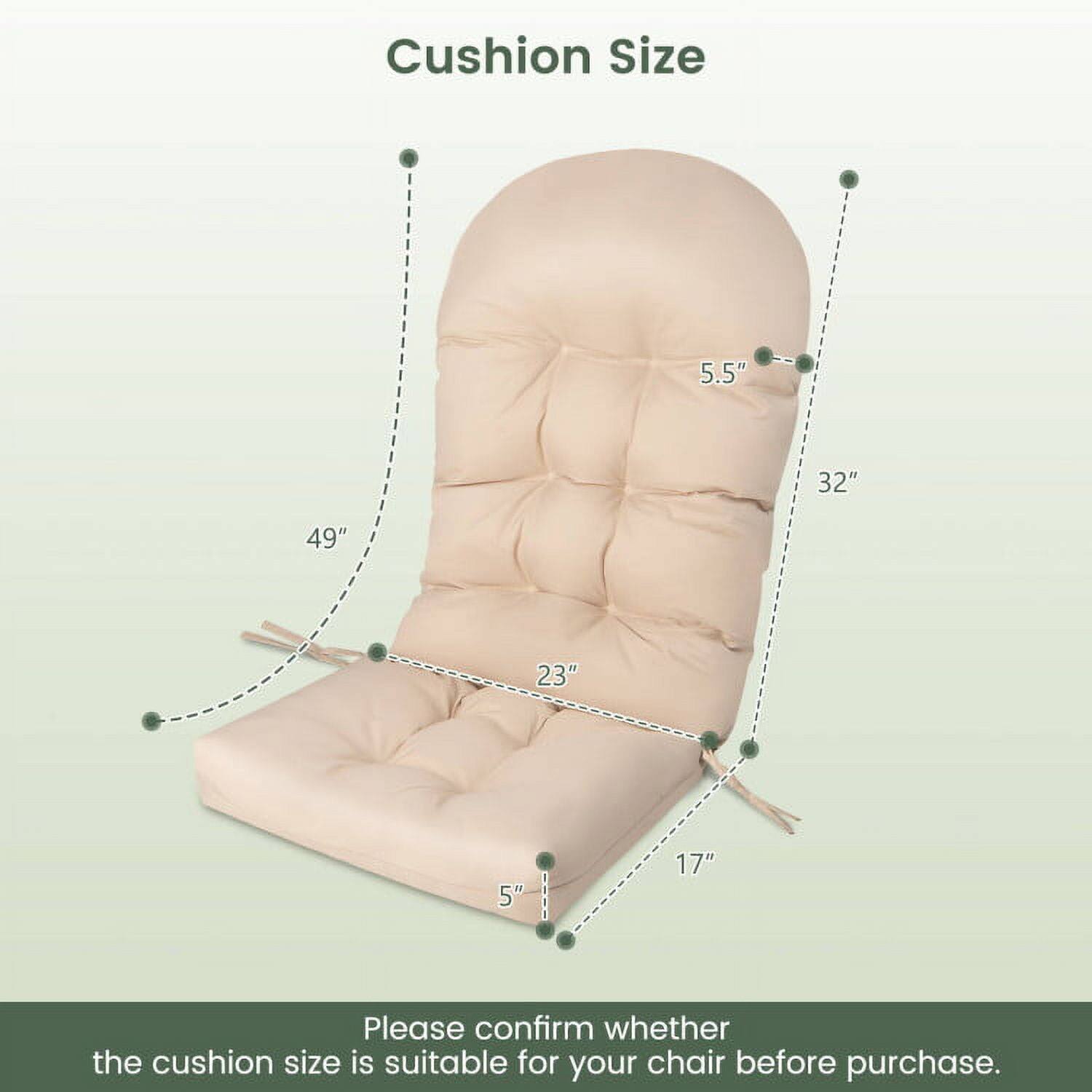 Cushion Size: 5.5" x 32" x 49" x 23" x 5" x 17"

Please confirm whether the cushion size is suitable for your chair before purchase.
