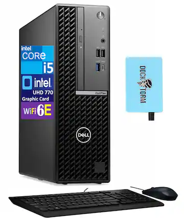 - Intel Core i5
- Intel UHD 770 Graphic Card
- WiFi 6E
- OptiPlex
- Dell
- Dock Storm