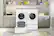 Alt View 18. LG - 4.5 Cu. Ft. High-Efficiency Stackable Smart Front Load Washer with AI Wash and ColdWash Technology - White.
