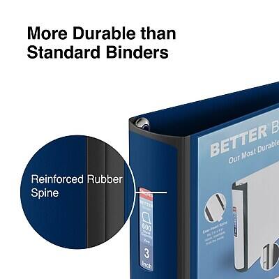 More Durable than Standard Binders

Reinforced Rubber Spine

BETTER B
Our Most Durable

600
3 Inch