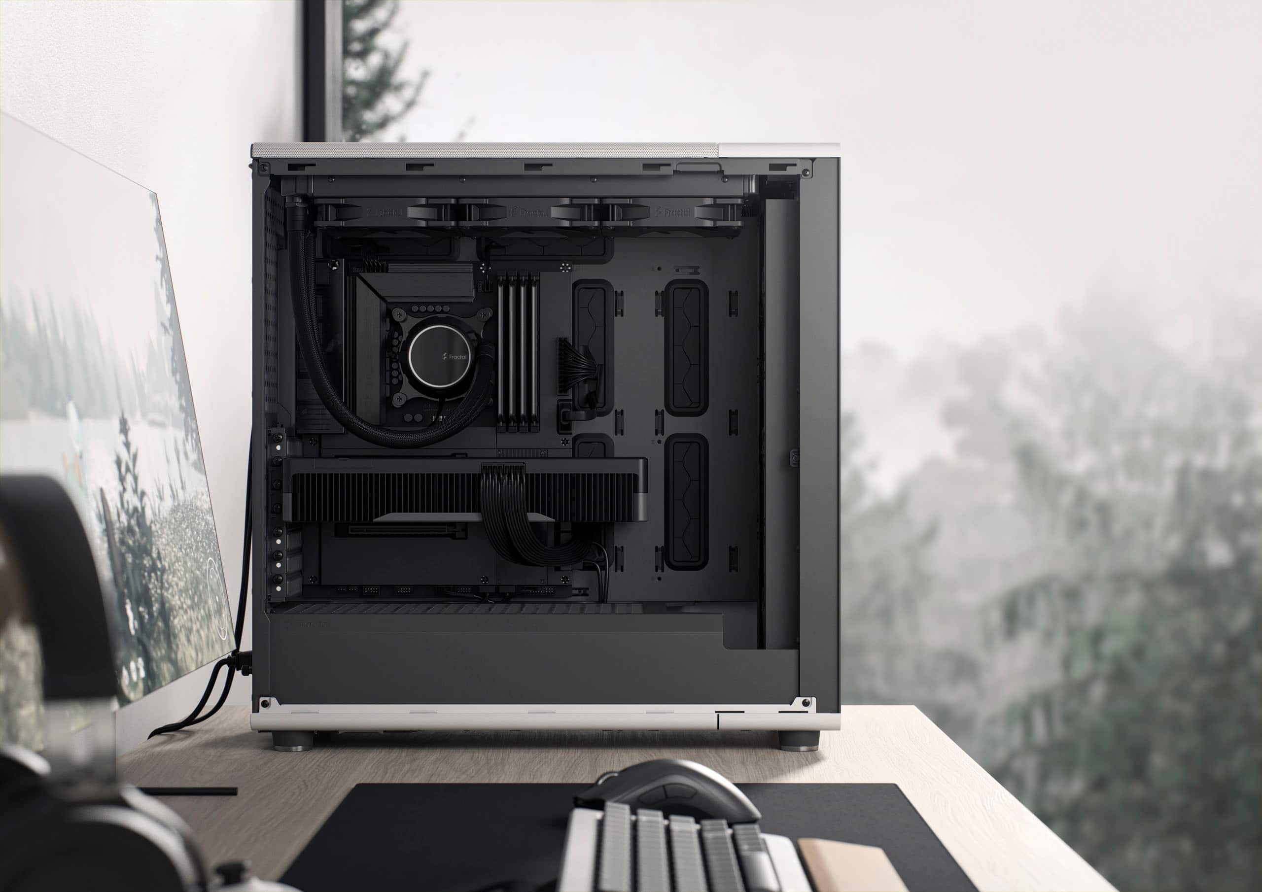 Fractal Design North XL Chalk White Chassis with Oak Front Fractal Design North XL Chalk White Chassis with Oak Front