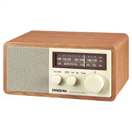 D 1 2 J 4 5 6 2 8 5 10
Scale
AM 530 600 800 1000 1400 1700 kHz
FM 88 90 92 94 96 100 104 108 MHz
VOLUME OFF FM AM TUNE -
MAX
SANGEAN
2 BANDS RECEIVER WR-11