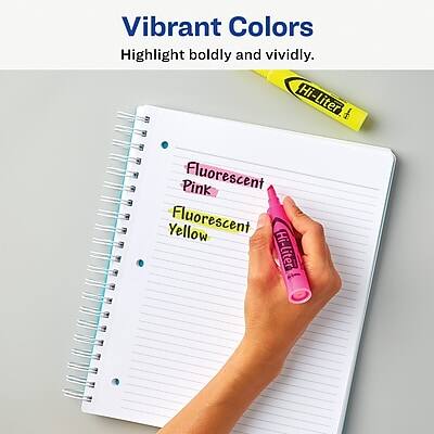 Vibrant Colors  
Highlight boldly and vividly.  

Fluorescent Pink  
Fluorescent Yellow