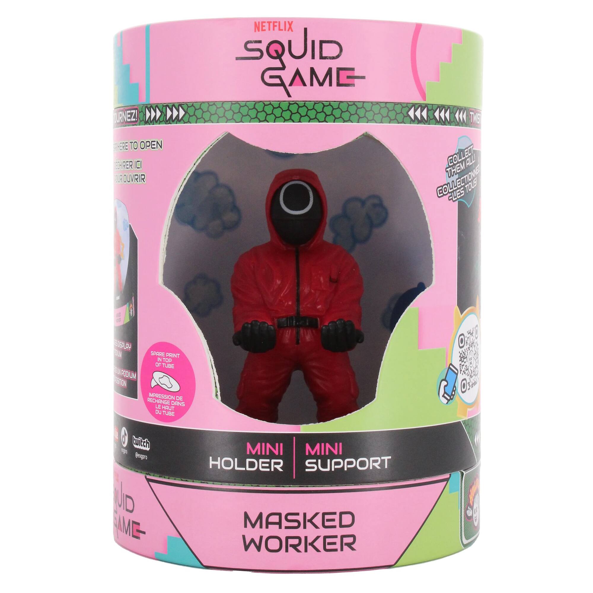 Netflix Squid Game Mini Holder Support Masked Worker.
