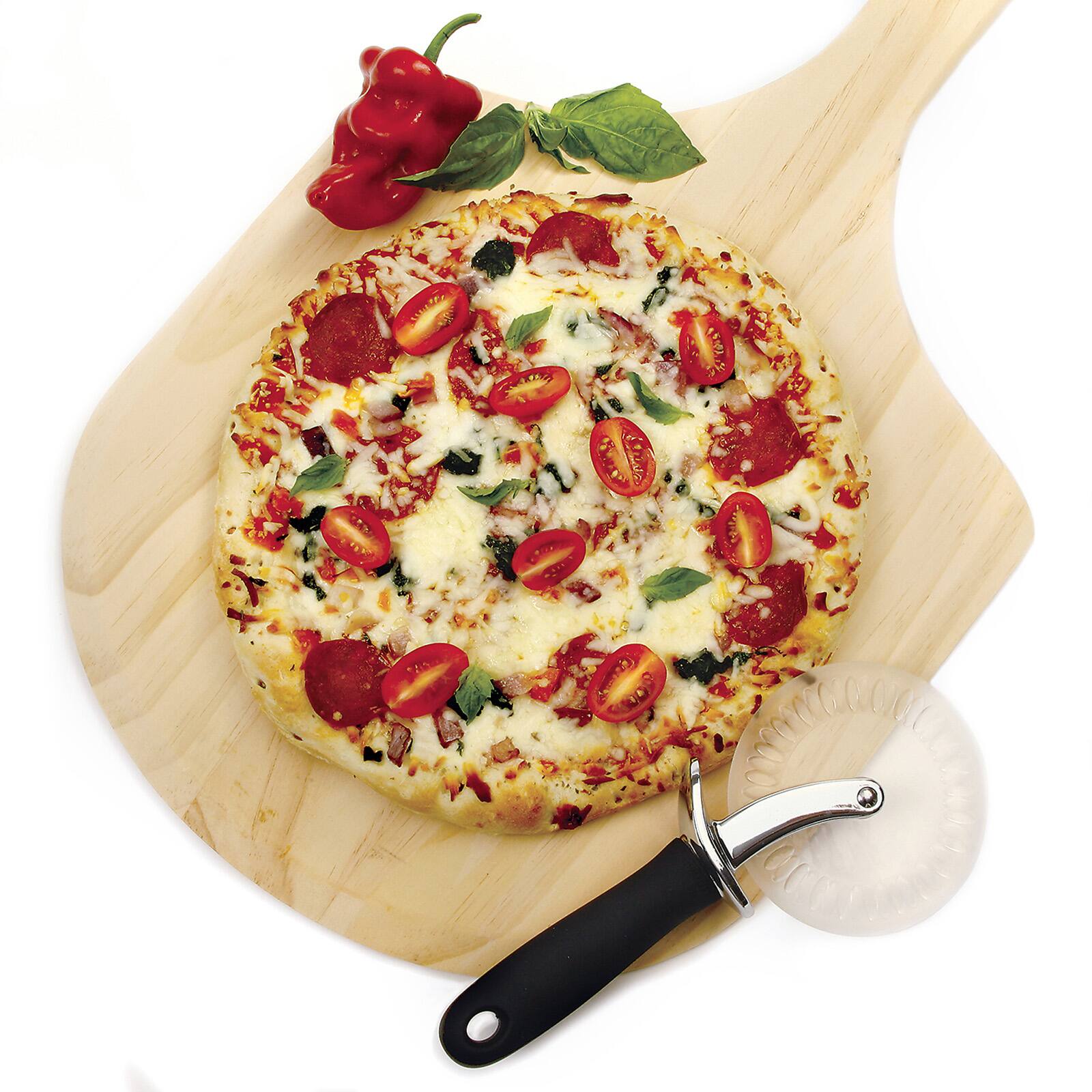 Alt View 3. Norpro - Grip EZ Pizza Wheel with Scalloped Blade - Silver.
