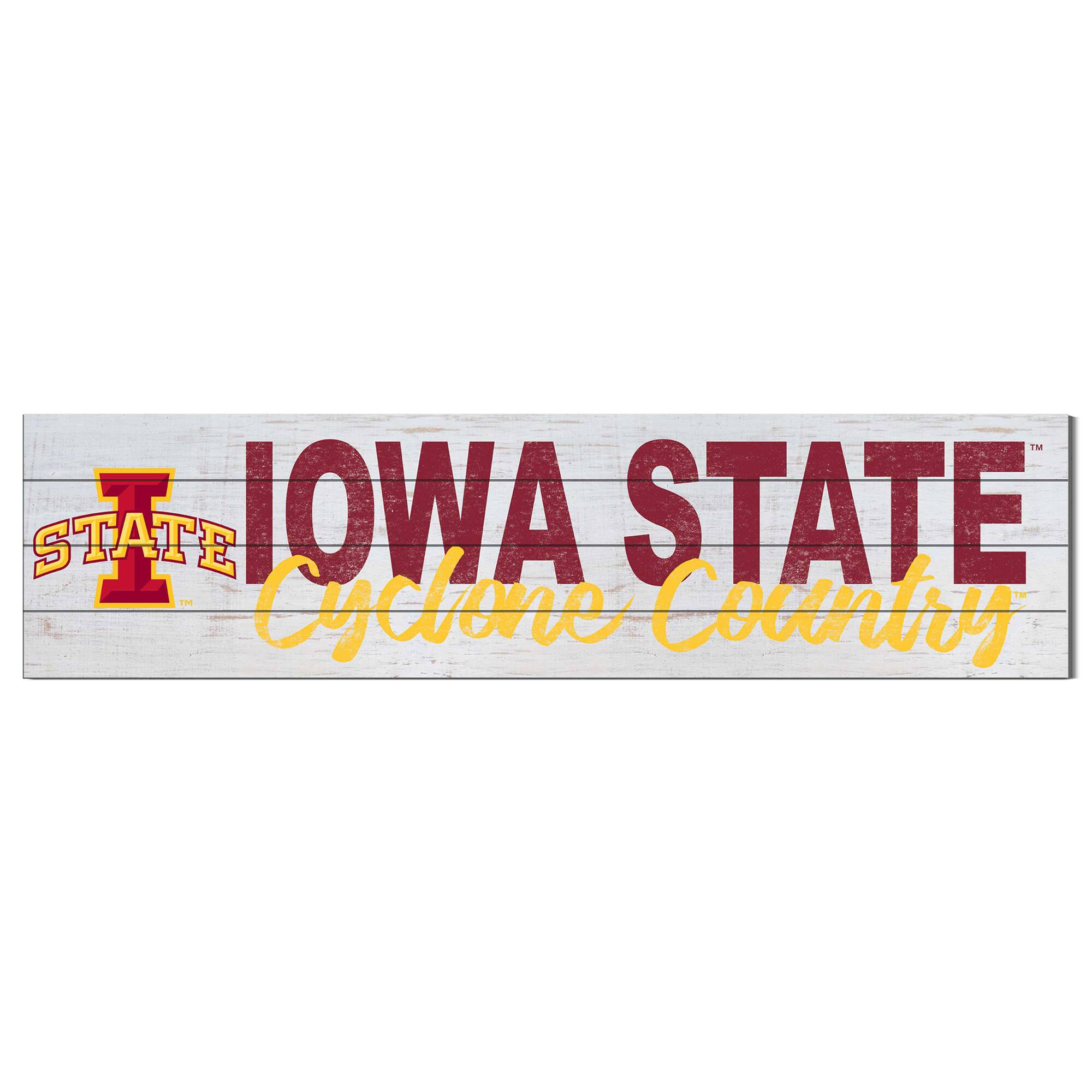 Iowa State Cyclones 40'' x 10'' Logo Sign