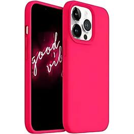 Entronix - Liquid Silicone Case for iPhone 12 Pro Max - Premium Soft-Touch Protection - Hot Pink