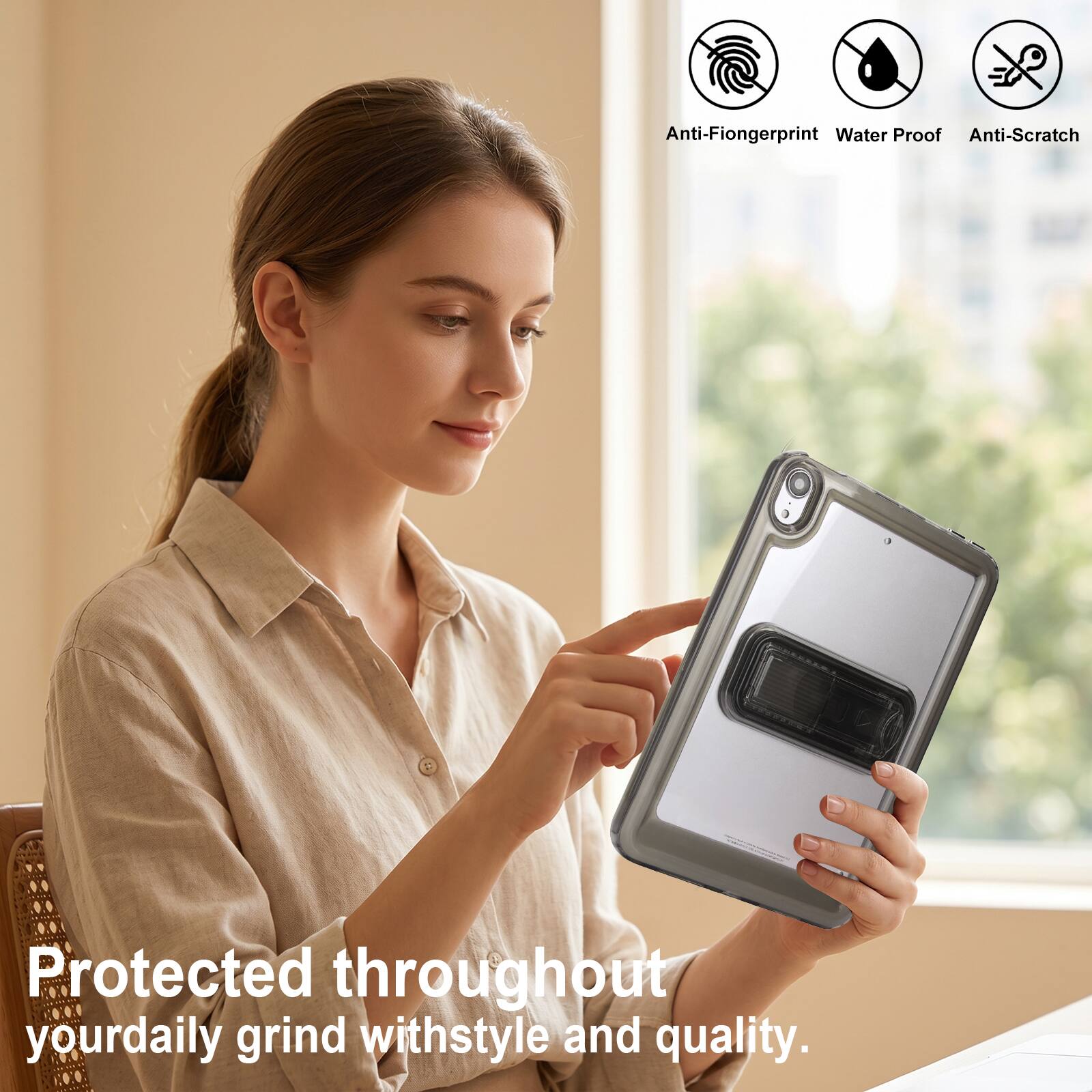Anti-Fingerprint  
Water Proof  
Anti-Scratch  

Protected throughout your daily grind with style and quality.