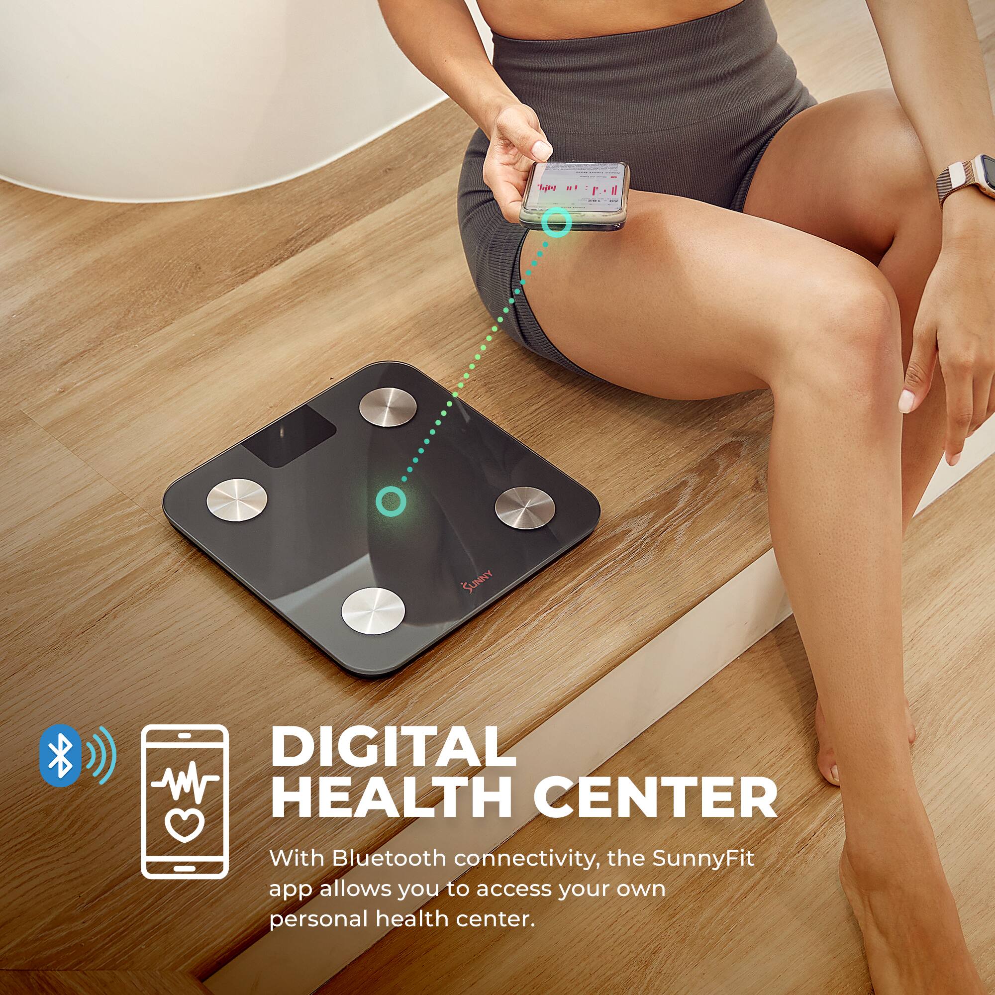 DIGITAL HEALTH CENTER
With Bluetooth connectivity, the SunnyFit app allows you to access your own personal health center.