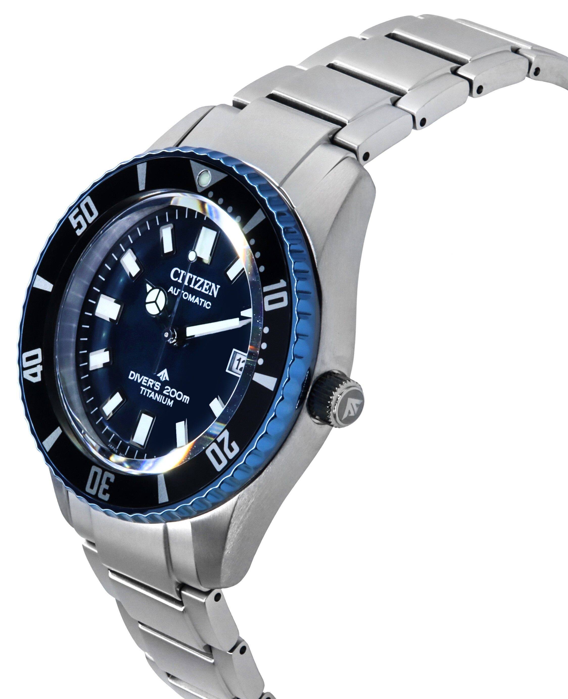 50 CITIZEN AU 10 OMATIC 40 12 DIVER'S TITANIUM 200m 20 30 S