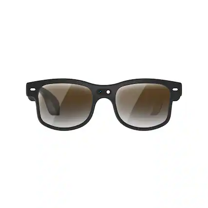 Front. Cluzine - AI Smart Glasses Translation 800W Camera Photo Video Image Recognition Bluetooth Call Music - Black.