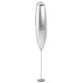 Zulay Kitchen - Powerful Milk Frother Handheld Foam Maker for Lattes by Milk Boss - Silver
