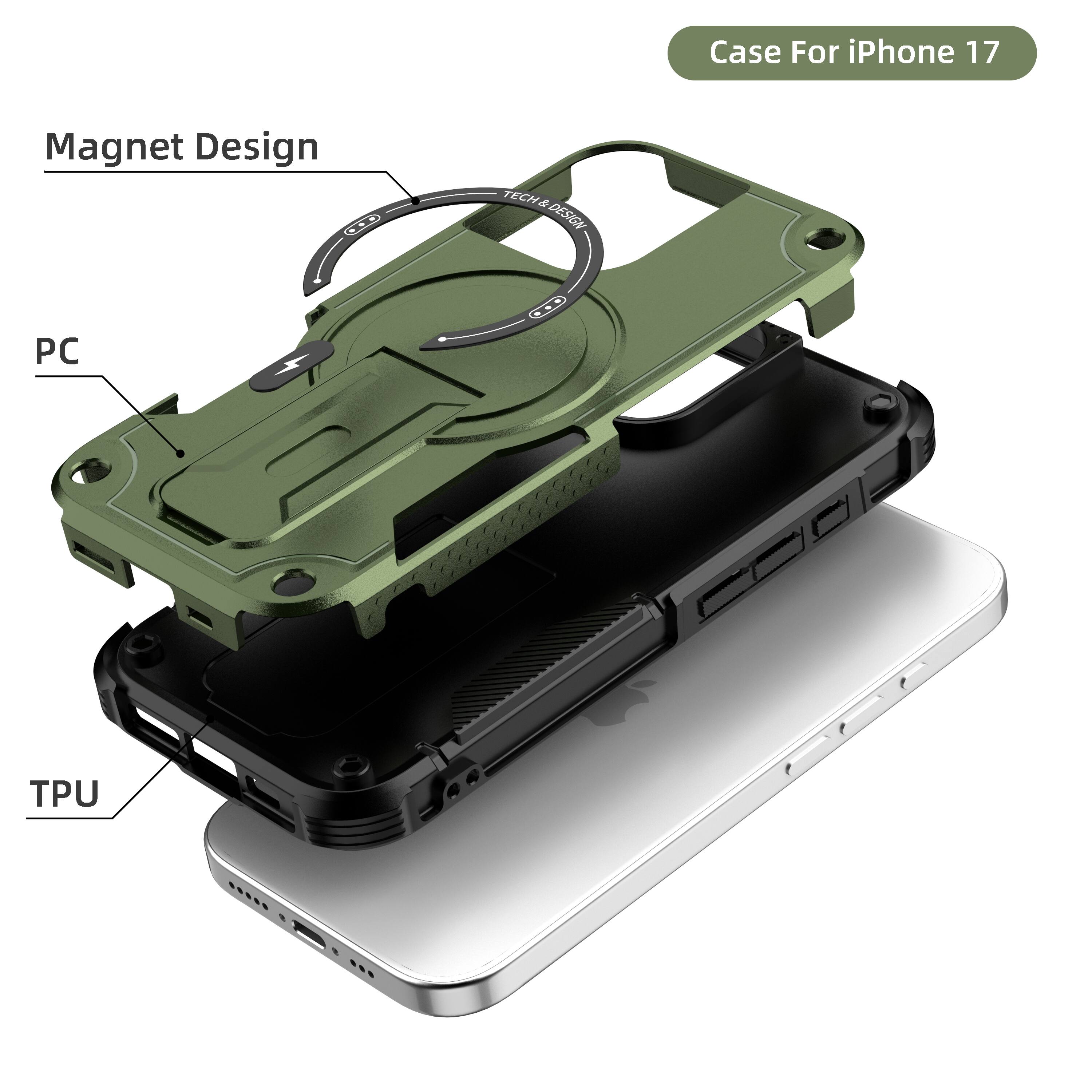 Case For iPhone 17  
Magnet Design  
PC  
TPU