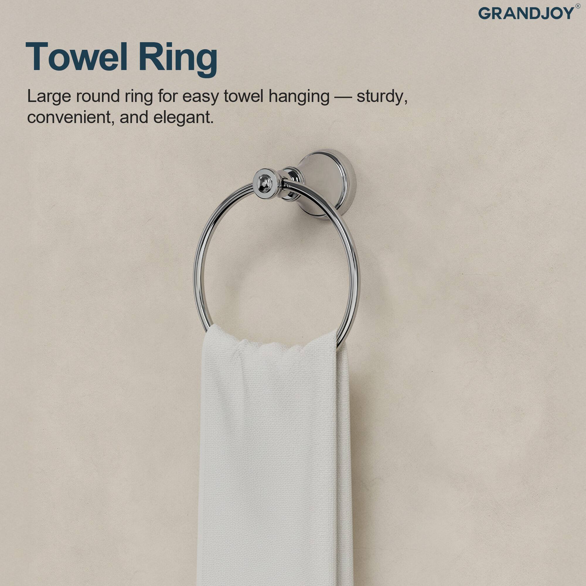 Towel Ring

Large round ring for easy towel hanging — sturdy, convenient, and elegant.

GRANDJOY