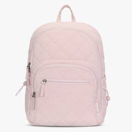 Hynes Eagle - Classic Quilted Laptop Backpack - Soft Pink