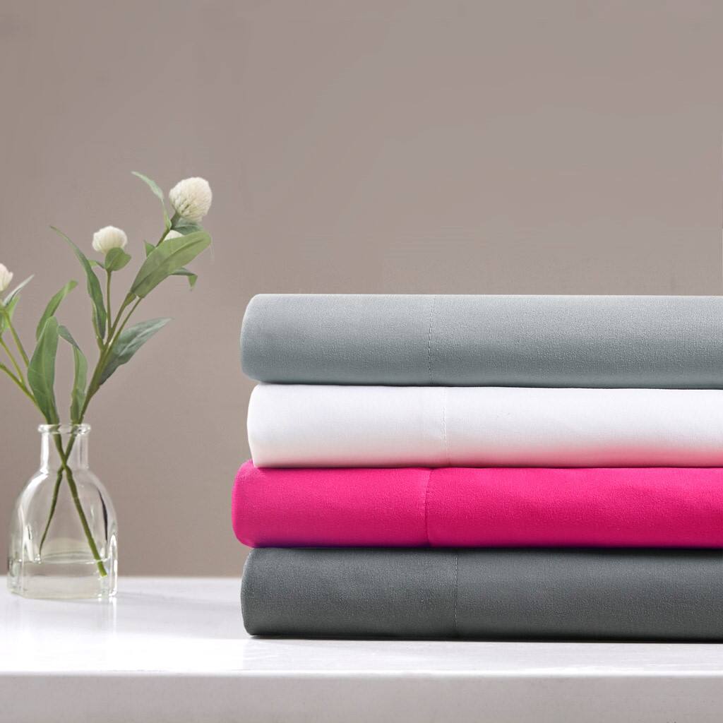 Alt View 3. Gracie Mills - Gracie Mills Ruby All-Season Microfiber Sheet Set with Side Pockets - Charcoal.