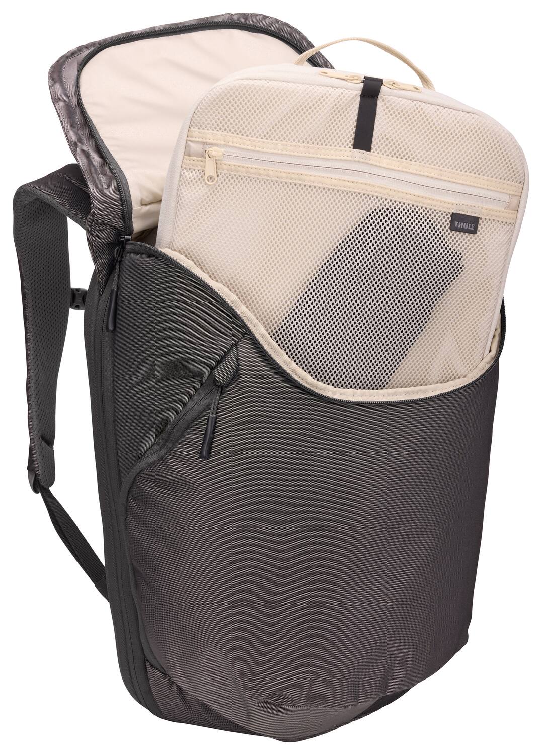 Back. Thule - Subterra 2 Travel Backpack 26L - Vetiver Gray.