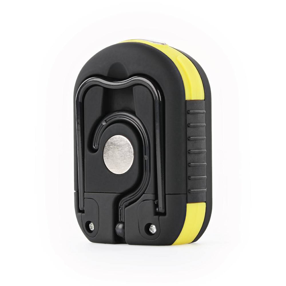 Left. LUXPRO - Magnetic Hanging Work Lights, 210 Lumens - Black, Yellow.