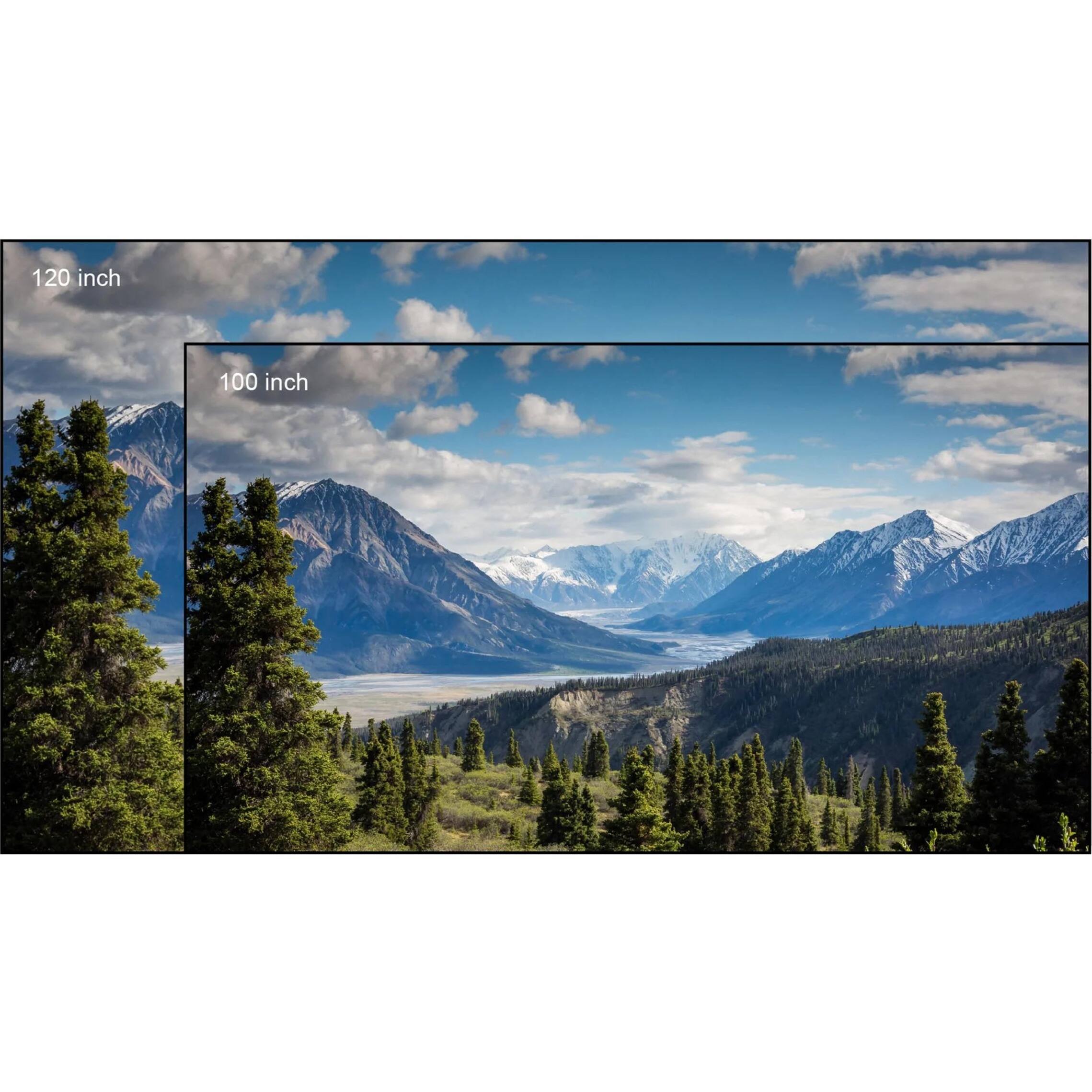 Alt View 22. AWOL Vision - ALR C-100 100" Ambient Light Rejection (ALR) Cinematic Fixed Frame Ultra Short Throw (UST) Projector Screen,4K/8K 3D - Gray.