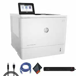 HP - LaserJet Enterprise M611dn Monochrome Printer Bundle