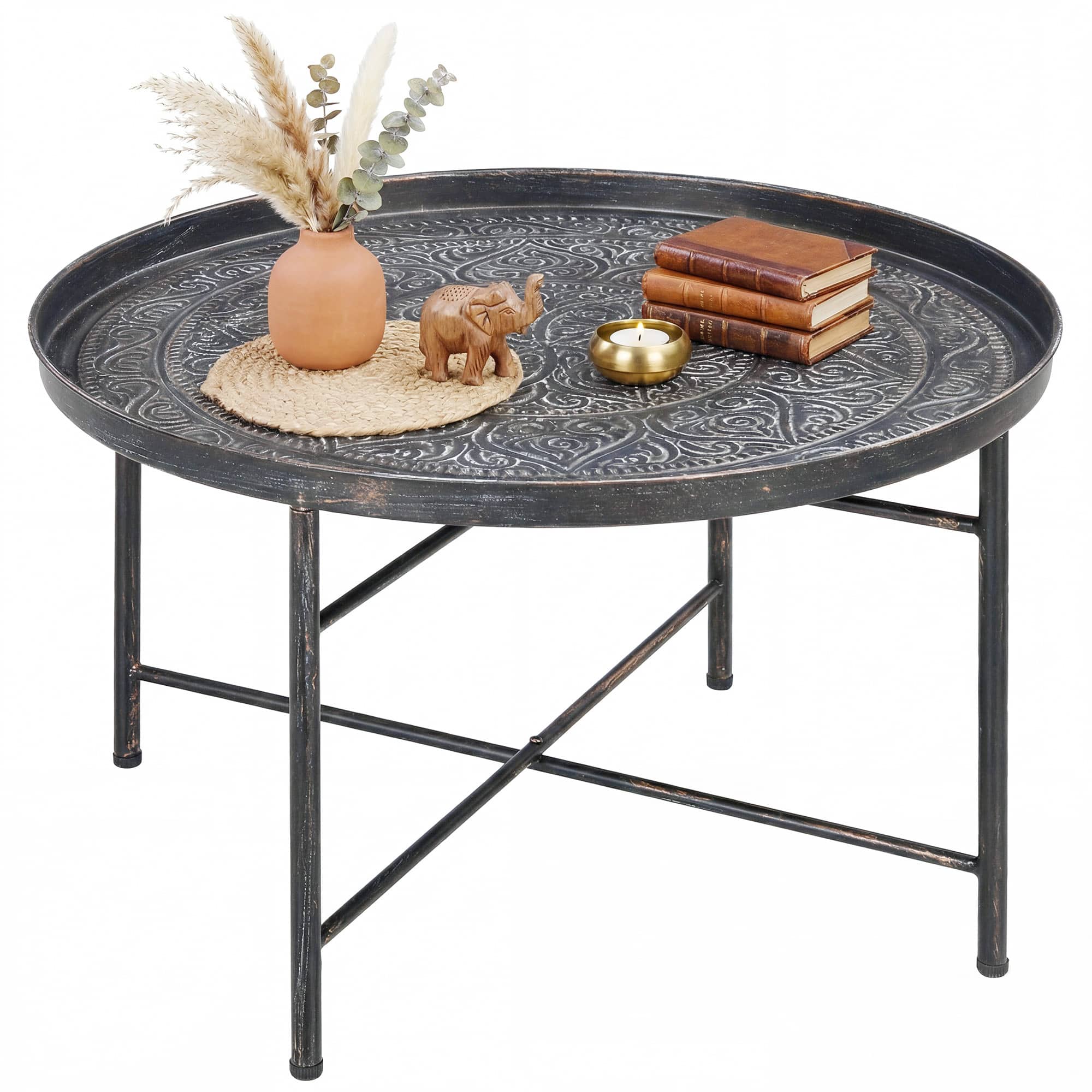 Homcom - Table for Living Room - Pewter