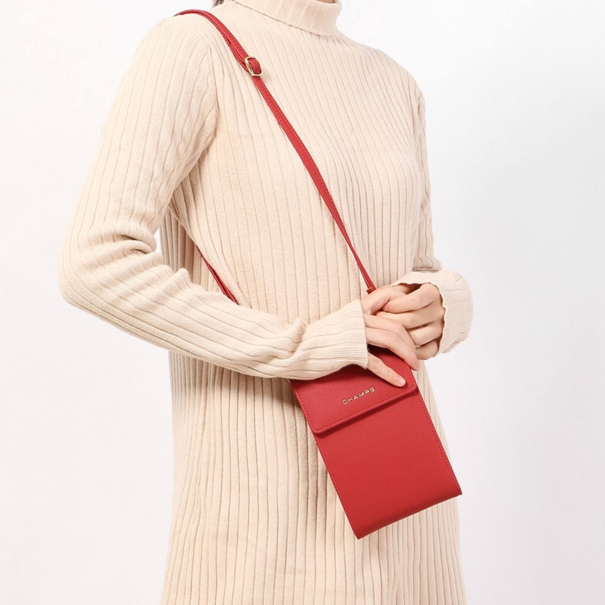 Alt View 1. Champs - Iconic Collection Smartphone Bag - Red.