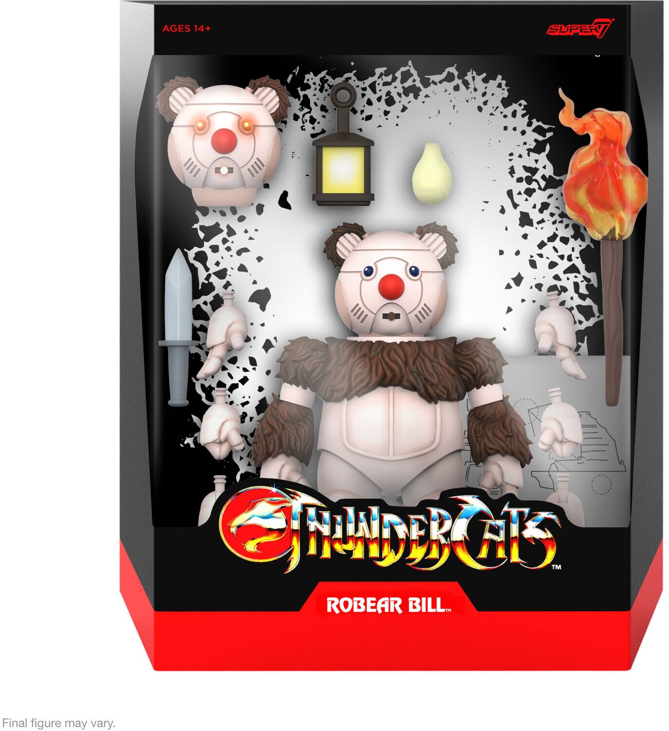 AGES 14+ SUPER 7 ROBEAR BILL. Final figure may vary.
