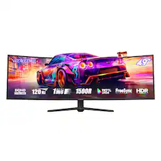 VIEWEDGE 49" DQHD 5120x1440p 120 Hz 1ms MPRT 1500R 110% sRGB FreeSync HDR